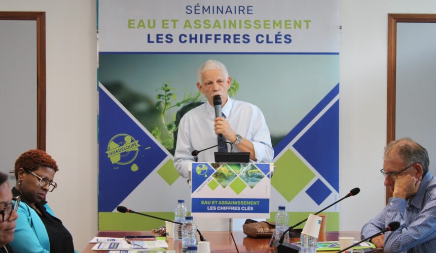 Séminaire des Chiffres clés de l’eau et de l’assainissement de la Guadeloupe le 9 février 2024 par l’Office de l’eau, à Basse-Terre. Photo : FB Office de l'Eau Guadeloupe