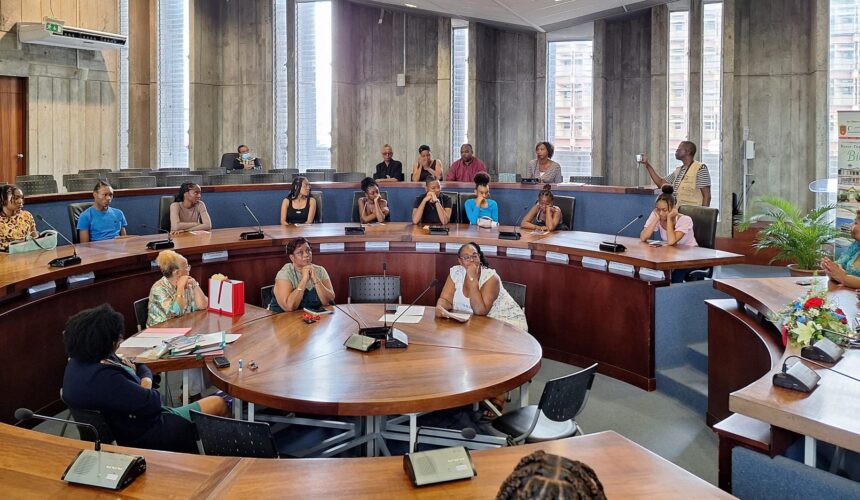 Vendredi 23 février 2024, Harry Durimel maire de Pointe-à-Pitre, préside en mairie la Cérémonie de citoyenneté, dédiée aux jeunes pointois récemment inscrits sur les listes électorales. Photo : FB La Ville de Pointe-à-Pitre
