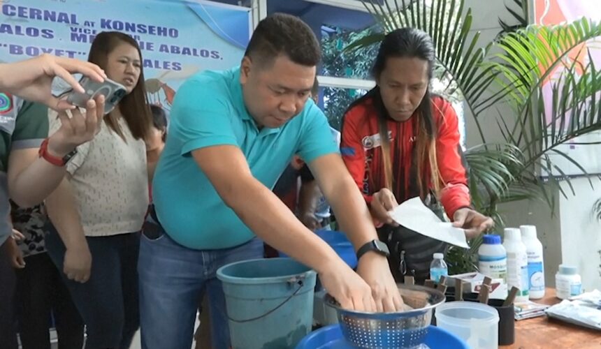 Des habitants de Manille aux Philippines, où le nombre de cas de dengue augmente, ont fait la queue ce mercredi 19 février pour récolter une prime. Photo : capture reportage AFP
