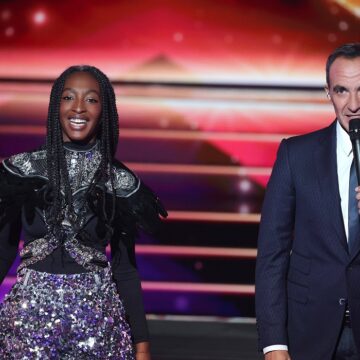 Nikos Aliagas, Ebony, Emission Star Academy 2024. Prime 15 en direct sur TF1 le 18 janvier 2025. Photo : JP Pariente / Sipa