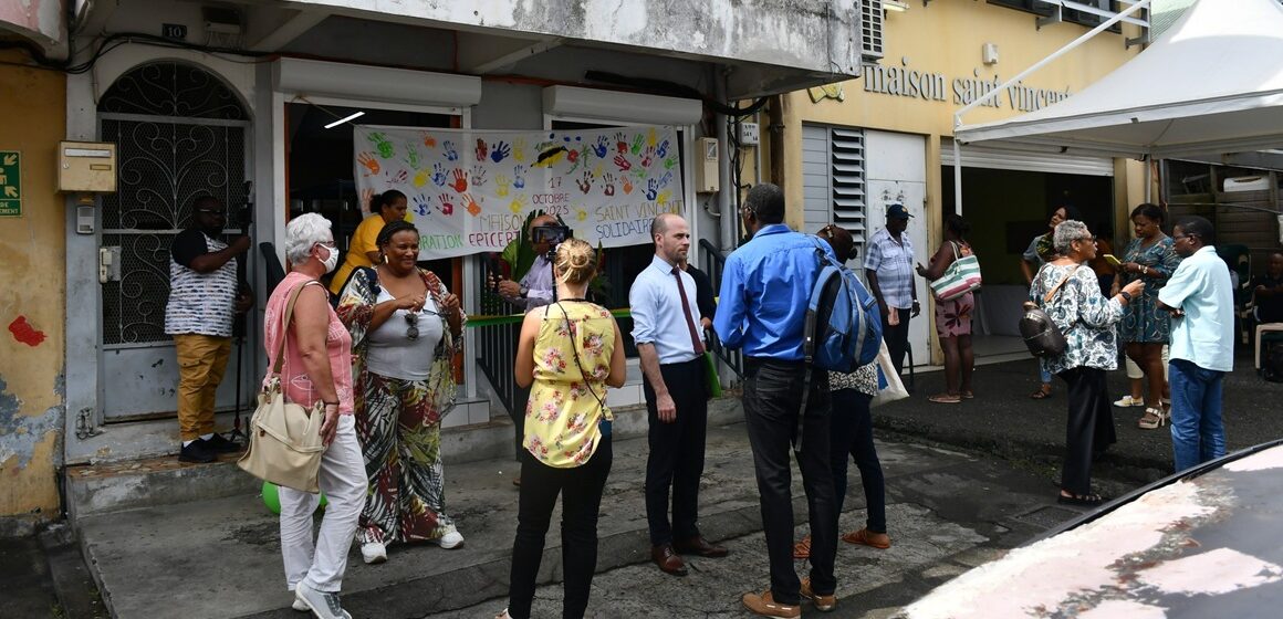 Vue de l'épicerie solidaire de la Maison Saint-Vincent à l'Assainissement, inaugurée le 20 octobre à Pointe-à-Pitre. Photo : Préfet de la Guadeloupe