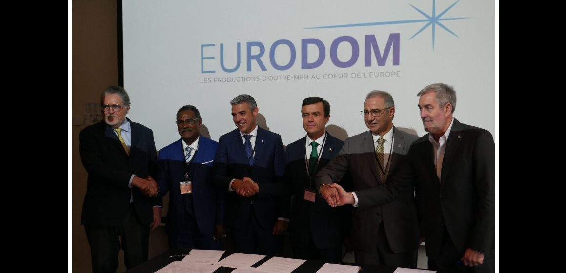 Réunion des représentants des Régions ultrapériphériques (RUP) à Bruxelles, le 6 novembre, pour défendre le maintien des financements spécifiques post-2027. Photo : Région Guadeloupe