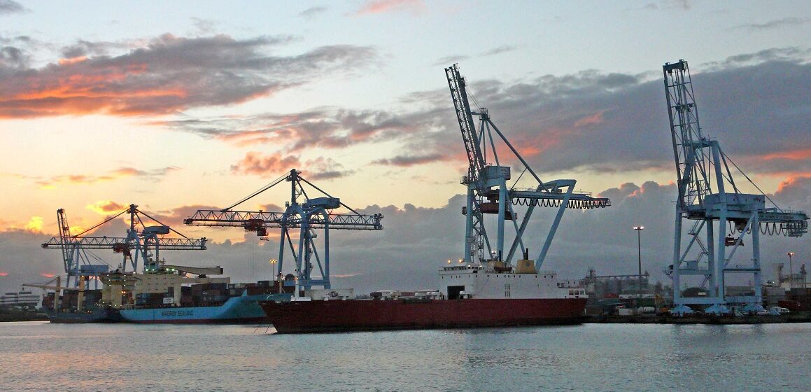 Le terminal de Jarry, au port autonome de Guadeloupe/ Photo : Magnin/Sipa