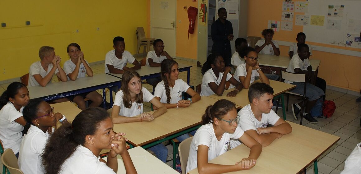 Des élèves en classe en Guadeloupe. Photo d’illustration : Gilles Morel / Sipa