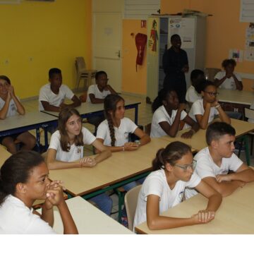 Des élèves en classe en Guadeloupe. Photo d’illustration : Gilles Morel / Sipa